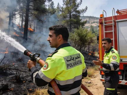 Algeria Deploys Additional Civil Protection Forces to Contain Wildfires Maghreb Insider