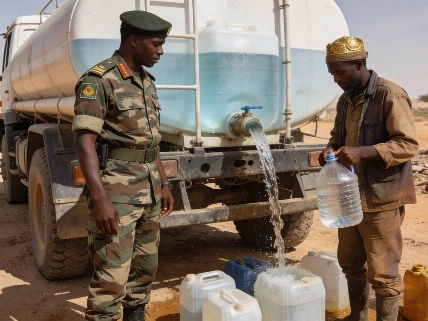 Mauritanian Army Delivers Emergency Water to Stranded Gold Miners Maghreb Insider