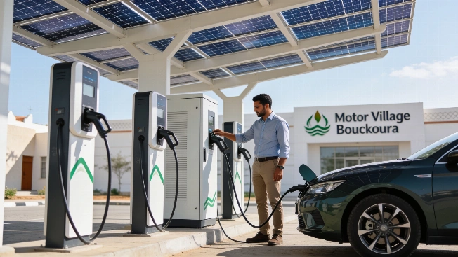 Stellantis Morocco tests off-grid solar EV charging at Bouskoura Maghreb Insider