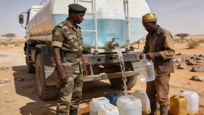 Mauritanian Army Delivers Emergency Water to Stranded Gold Miners Maghreb Insider